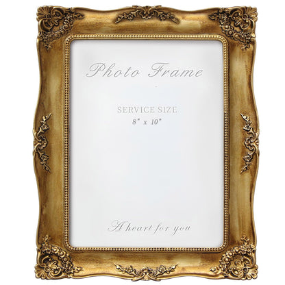 Vintage Picture Frame 8x10 Inch, Ornate Photo Frame (Green)