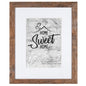 Califortree 5x7 Picture Frame - Can Display Photo 4x6 with Mat, Wood Frame with Shatterproof Plexiglass, Wall & Tabletop Display, Rustic Brown