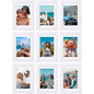 Vittanly 8x10 Picture Frames Set of 9 for Wall or Tabletop Display, Gold