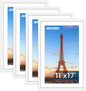 FIXSMITH 5x7 Picture Frame Bulk-4 Pack, Gold Picture Frames Collage Wall Decor, Wall & Tabletop Picture Frames, Photo Frame with HD Plexiglass, Display Pictures 4x6 with Mat or 5x7 Without Mat