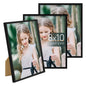 upsimples 4x6 Picture Frame Glass, Thin Border, Gold Photo Frames, 3 Pack