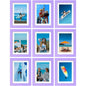 Vittanly 8x10 Picture Frames Set of 9 for Wall or Tabletop Display, Gold