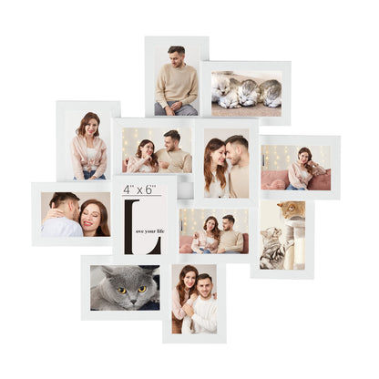 SONGMICS 12-Pack 4 x 6 Collage Picture Frames with Glass Front