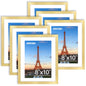 FIXSMITH 10 Pack Picture Frames Collage Wall Decor for Mounting or Tabletop Display, Gallery Wall Frame Set with Two 8x10 Black Frames, Four 5x7 Frames and Four 4x6 Frames, Multi-Pack Photo Frame Set