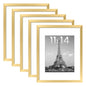 upsimples 11x14 Picture Frame, Gallery Wall Frames Set of 5, Gold