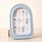 AceOrbit 4x6 Inch Light Blue Petal Arched Picture Frame Cute Scalloped