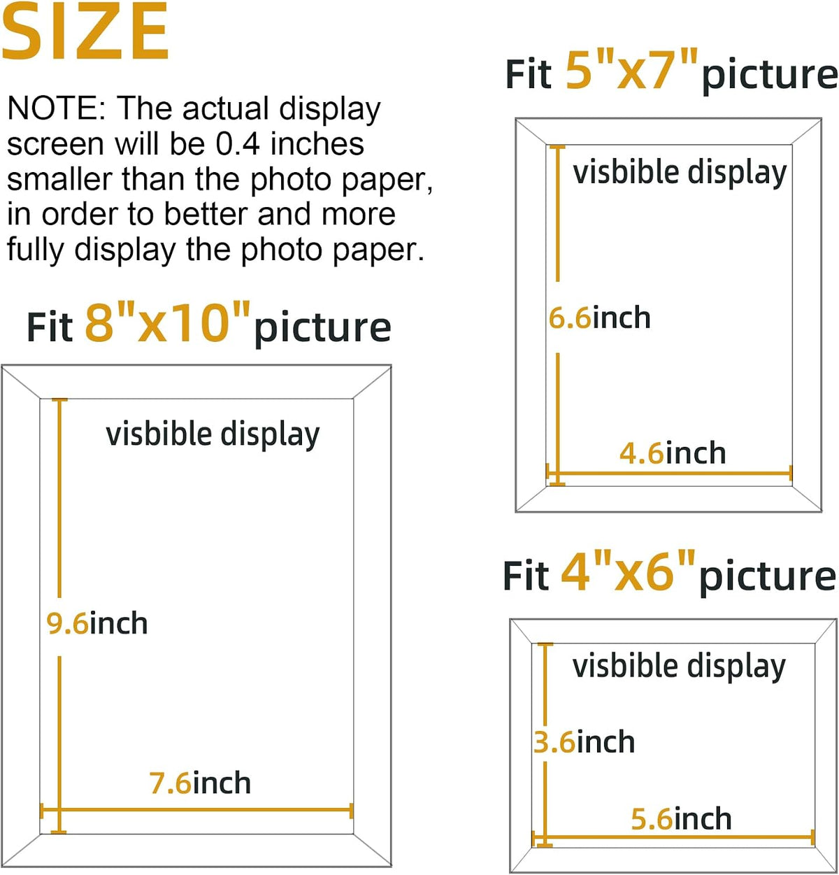 BESCRCL 15 Pack Real Glass Picture Frames Collage Wall Decor, Including 3pcs 8x10, 6pcs 5x7, 6pcs 4x6 Photo Frames for Gallery Wall or Tabletop Display, Black