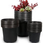 100 Packs 4 5 6 Inch Nursery Pots, Plastic Nursery Pots for Plants with Drainage Holes, Seed Starting Garden Pots of Flower Plant Container for Succulents, Transplanting (100, 4 Inch)