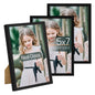 upsimples 4x6 Picture Frame Glass, Thin Border, Gold Photo Frames, 3 Pack