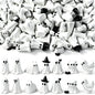 DIYDEC 40pcs Mini Resin Animal 40 Styles Tiny Resin Animals Miniature Little Small Animal Figures Bulk for Micro Fairy Garden Landscape Accessories Dollhouse Hide Crafts Decor Aquarium Toys