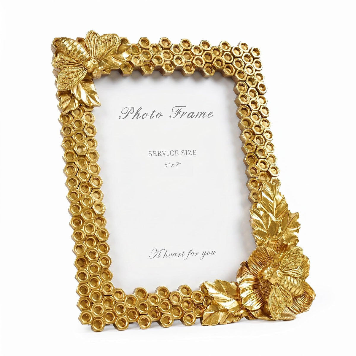 Cuspin 4x6 Vintage Picture Frame Gold Ornate Resin Arched Photo Frame