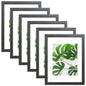 SESEAT 8x10 Picture Frame Brown Set of 6, Display Pictures 5x7 With mat or 8x10 Without Mat