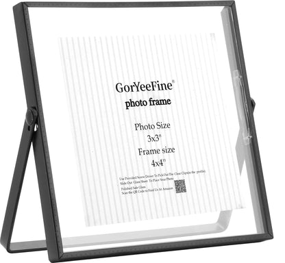 Gold 8x10'' Floating Frame Set of 2,For Photo Sizes( 5x7'',6x8'',7x9''),Beautiful Metal Beaded Edge Frames Adjustable Tabletop/Shelf Photo Frame,Classy Gift Choice for Wedding