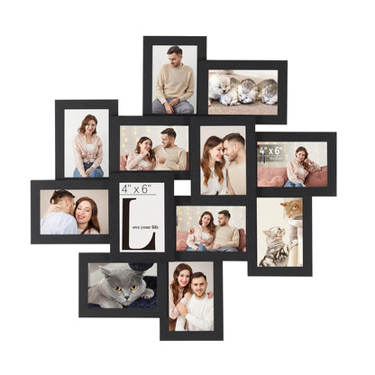 SONGMICS 12-Pack 4 x 6 Collage Picture Frames with Glass Front