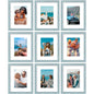 Vittanly 8x10 Picture Frames Set of 9 for Wall or Tabletop Display, Gold