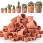 Maxdot 36 Pcs Small Terracotta Pot Tiny Clay Pots Bulk, 1.34 Inch, 6 Style