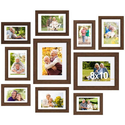 Povrgive Picture Frames Collage Wall Decor, Gallery Wall Frame Set of 10