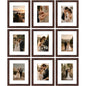 Vittanly 8x10 Picture Frames Set of 9 for Wall or Tabletop Display, Gold