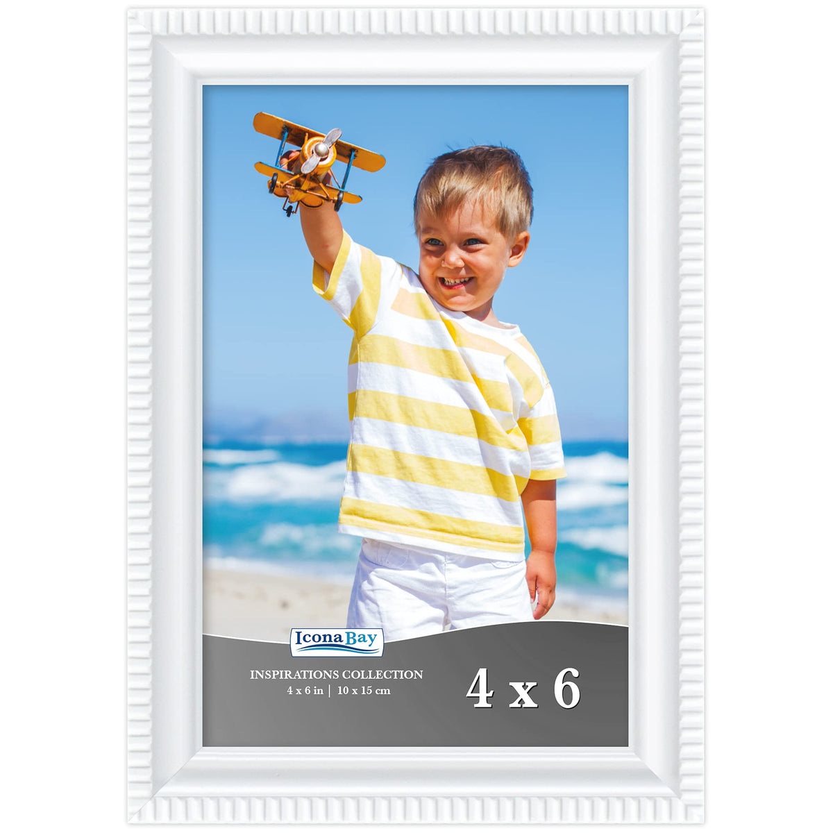 5x7 Gold Picture Frame, Contemporary, Inspirations, Wall or Table Top