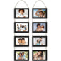 4x6 Hanging Picture Frames Collage with 8 Openings - Rustic Brown, 2 PK