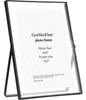 Gold 8x10'' Floating Frame Set of 2,For Photo Sizes( 5x7'',6x8'',7x9''),Beautiful Metal Beaded Edge Frames Adjustable Tabletop/Shelf Photo Frame,Classy Gift Choice for Wedding