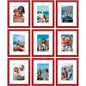 Vittanly 8x10 Picture Frames Set of 9 for Wall or Tabletop Display, Gold