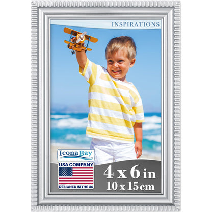 5x7 Gold Picture Frame, Contemporary, Inspirations, Wall or Table Top