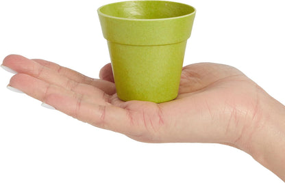 Juvale Mini Plastic Plant Pots - Drainage Hole for Flower Pots - Sturdy Planter for Indoor Plants - Pack of 24, 2.5 x 2.3 in, Multicolor