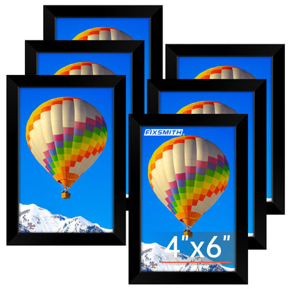 FIXSMITH 10 Pack Picture Frames Collage Wall Decor for Mounting or Tabletop Display, Gallery Wall Frame Set with Two 8x10 Black Frames, Four 5x7 Frames and Four 4x6 Frames, Multi-Pack Photo Frame Set