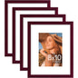 Vittanly 8x10 Picture Frames Set of 4, for Wall or Tabletop, Pale Pink