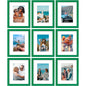 Vittanly 8x10 Picture Frames Set of 9 for Wall or Tabletop Display, Gold