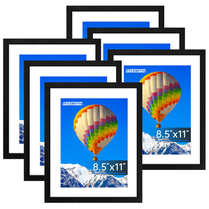 FIXSMITH 10 Pack Picture Frames Collage Wall Decor for Mounting or Tabletop Display, Gallery Wall Frame Set with Two 8x10 Black Frames, Four 5x7 Frames and Four 4x6 Frames, Multi-Pack Photo Frame Set