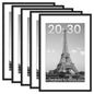 upsimples 11x14 Picture Frame, Gallery Wall Frames Set of 5, Gold