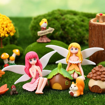 Fairy Garden Accessories 30Pcs Mini Fall Resin Figurines