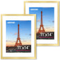 FIXSMITH 10 Pack Picture Frames Collage Wall Decor for Mounting or Tabletop Display, Gallery Wall Frame Set with Two 8x10 Black Frames, Four 5x7 Frames and Four 4x6 Frames, Multi-Pack Photo Frame Set