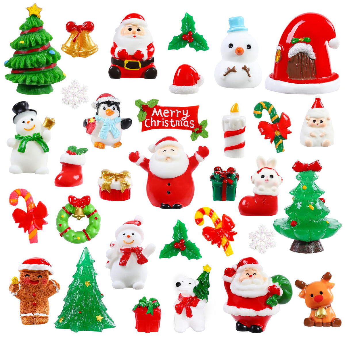 DIYDEC 40pcs Mini Resin Animal 40 Styles Tiny Resin Animals Miniature Little Small Animal Figures Bulk for Micro Fairy Garden Landscape Accessories Dollhouse Hide Crafts Decor Aquarium Toys