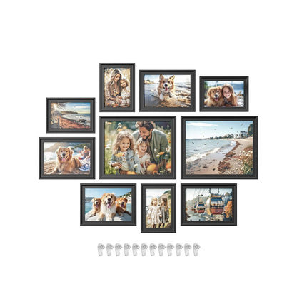 SONGMICS Gallery Wall Frame Set of 10, Hanging or Tabletop Display