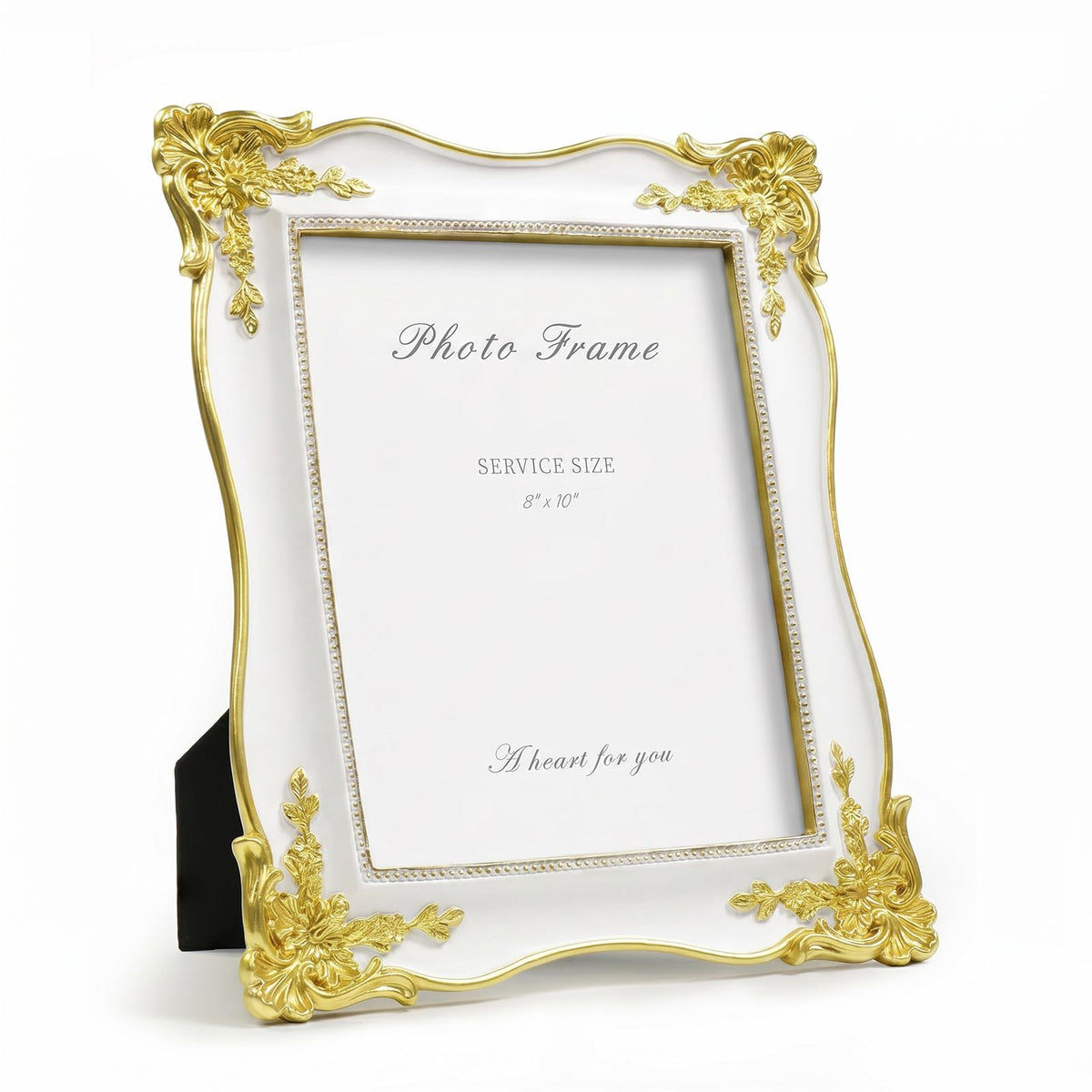 Cuspin 4x6 Vintage Picture Frame Gold Ornate Resin Arched Photo Frame