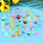 KIMOBER 36 Pcs Halloween Mini Resin Figures, Mixed Mini Figurines with Pumpkin Ghost Skull Designs, Tiny Resin Figures for Halloween Tree, Party Favors, Miniature Decorations