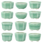 Bonsai Planter 1.8 inch (4.5cm) Mini Succulent Glazed Pots Set of 18 Green