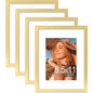 Vittanly 8x10 Picture Frames Set of 4, for Wall or Tabletop, Pale Pink