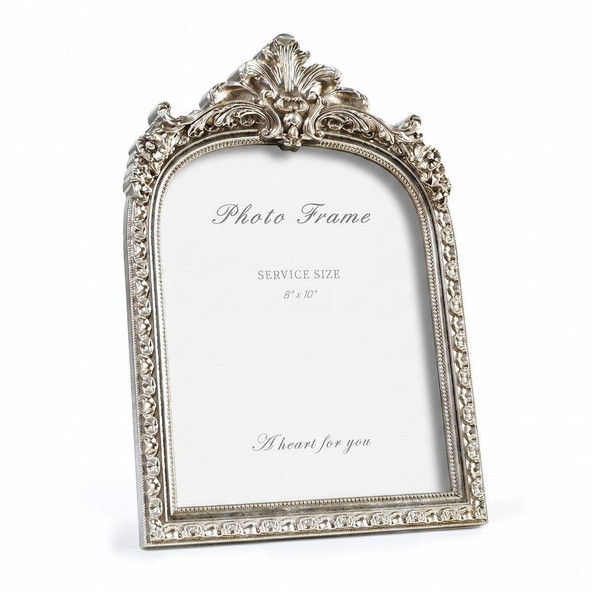 Cuspin 4x6 Vintage Picture Frame Gold Ornate Resin Arched Photo Frame