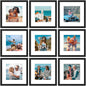 Vittanly 8x10 Picture Frames Set of 9 for Wall or Tabletop Display, Gold