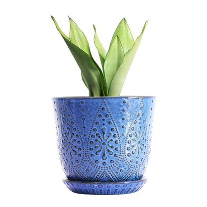 Gepege Ceramic Succulent Pots, 4 Inch Small Plant Pots with Drainage