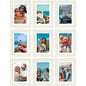 Vittanly 8x10 Picture Frames Set of 9 for Wall or Tabletop Display, Gold