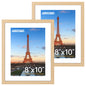 FIXSMITH 10 Pack Picture Frames Collage Wall Decor for Mounting or Tabletop Display, Gallery Wall Frame Set with Two 8x10 Black Frames, Four 5x7 Frames and Four 4x6 Frames, Multi-Pack Photo Frame Set