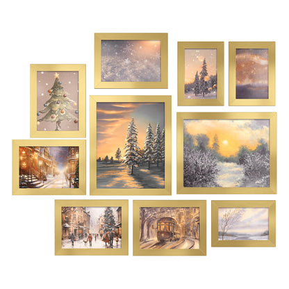 SONGMICS Collage Picture Frames, Set of 10, Glass