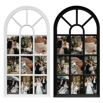 J.M.Deco Arched Collage Picture Frames Wall for Decor 9 Pieces 4 x 6 Photos