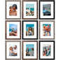 Vittanly 8x10 Picture Frames Set of 9 for Wall or Tabletop Display, Gold