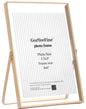 Gold 8x10'' Floating Frame Set of 2,For Photo Sizes( 5x7'',6x8'',7x9''),Beautiful Metal Beaded Edge Frames Adjustable Tabletop/Shelf Photo Frame,Classy Gift Choice for Wedding